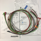 philip CBL ECG có thể tái sử dụng Leadwires 5 Bộ dẫn điện Snap AAMI ICU M1644A 989803144991