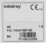 Bộ Philipận theo dõi bệnh nhân của Mô-đun Mindray A6 IPM IBP PN 115-011827-00